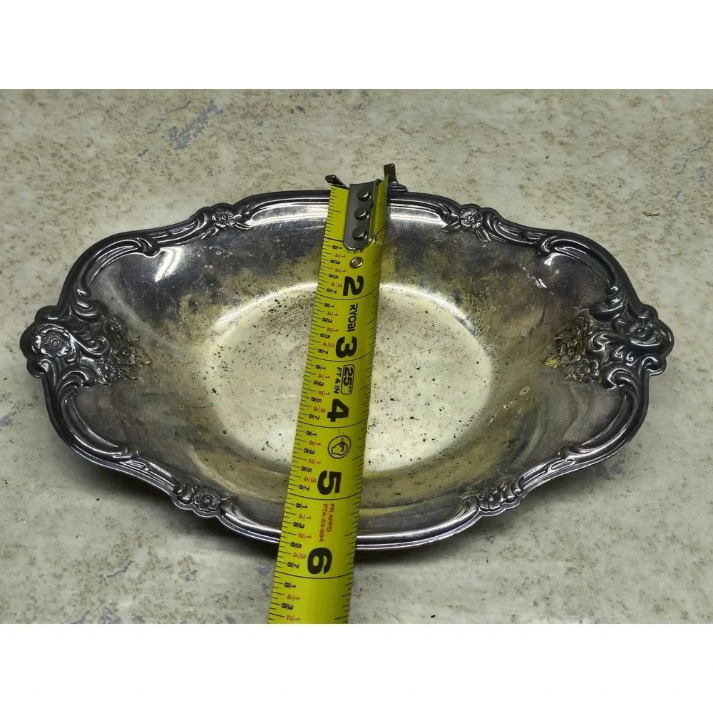 Vintage International Silver Company Silverplate Tray Nut Candy Dish‎ 448